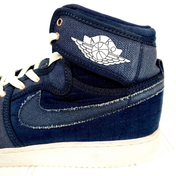 Jordan 1 RetroAJKO Blue Quilted Athletic Shoes A 197 - Picture 9 of 13
